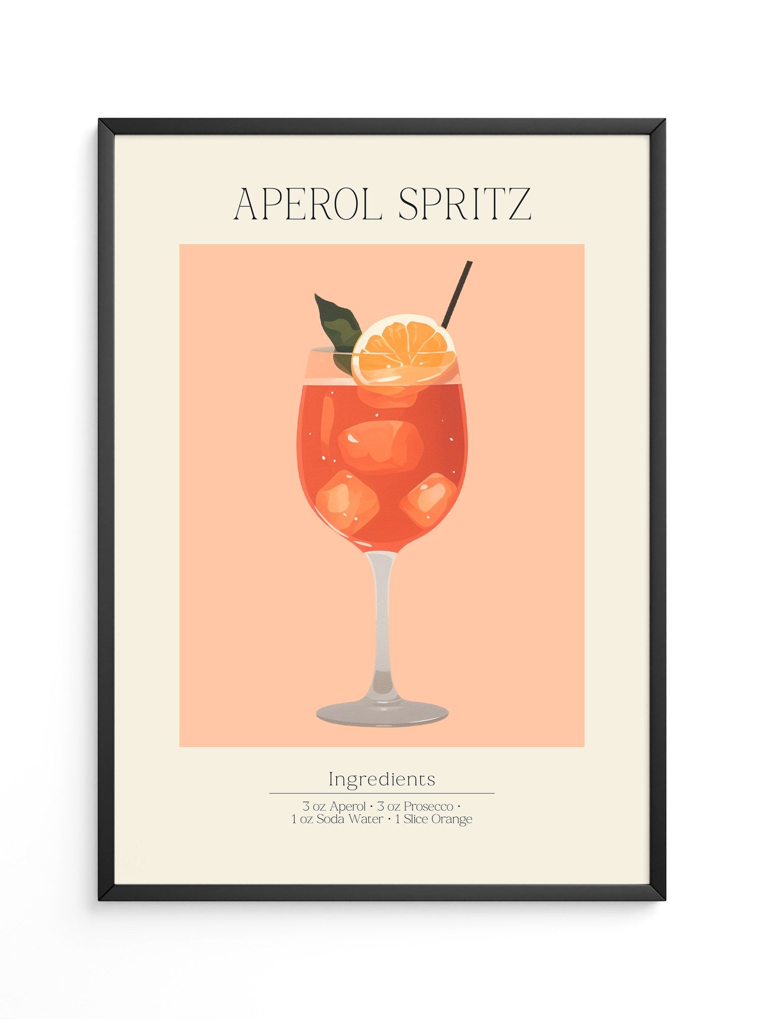 Aperol Spritz Illustration Orange