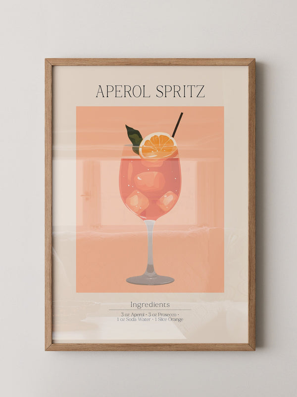 Aperol Spritz Illustration Orange
