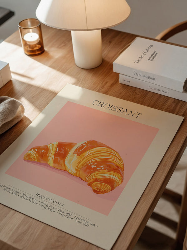 Croissant Pastell Retro