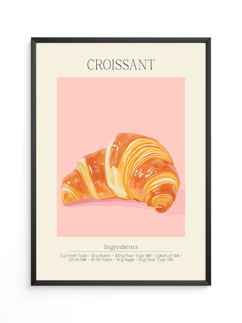 Croissant Pastell Retro