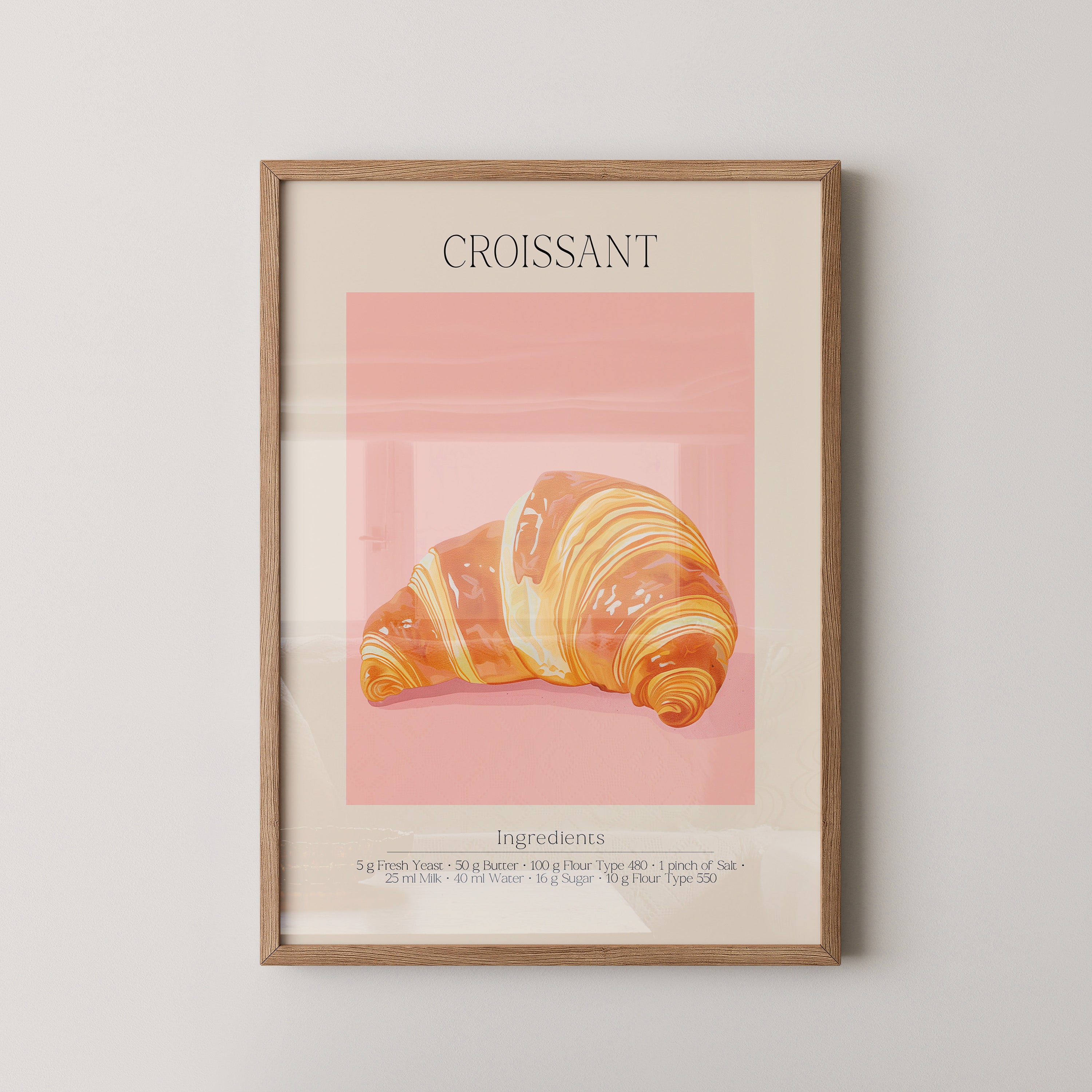 Croissant Pastell Retro