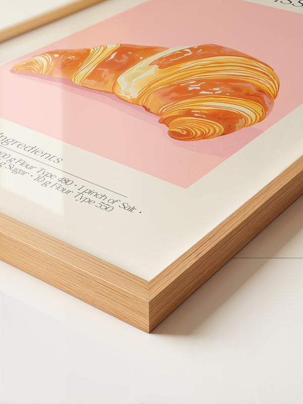 Croissant Pastell Retro