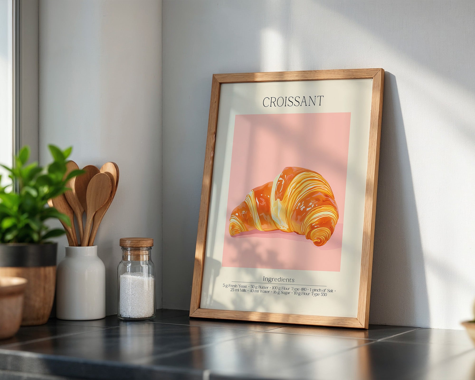 Croissant Pastell Retro