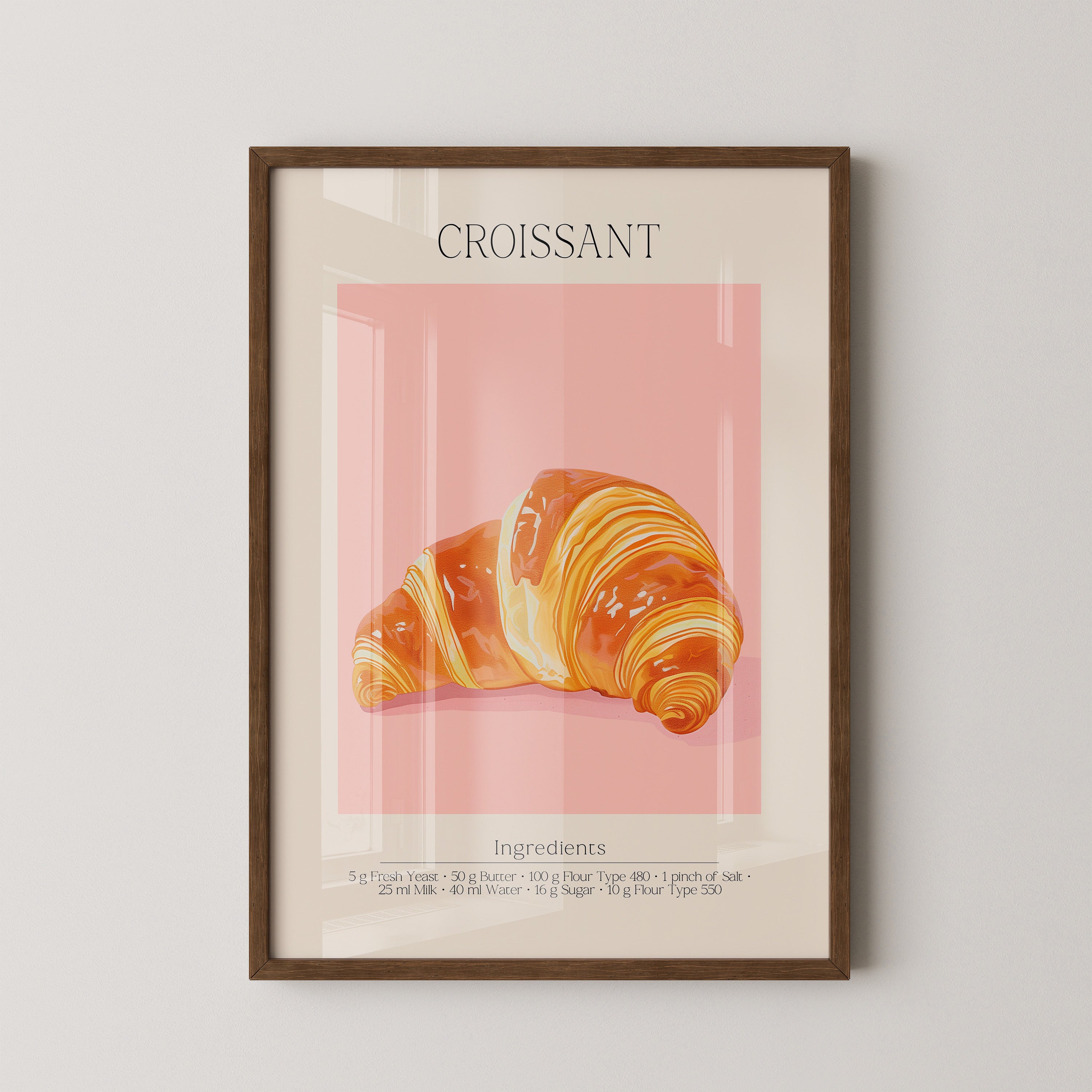 Croissant Pastell Retro