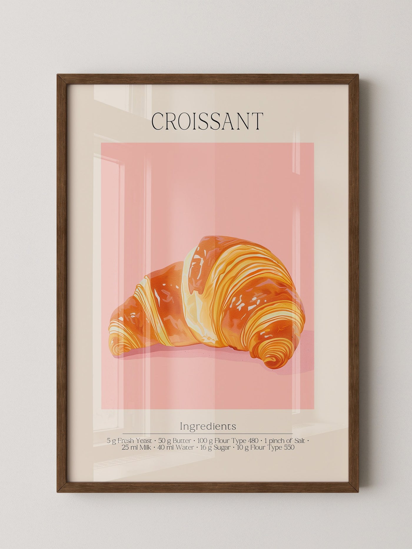 Croissant Pastell Retro
