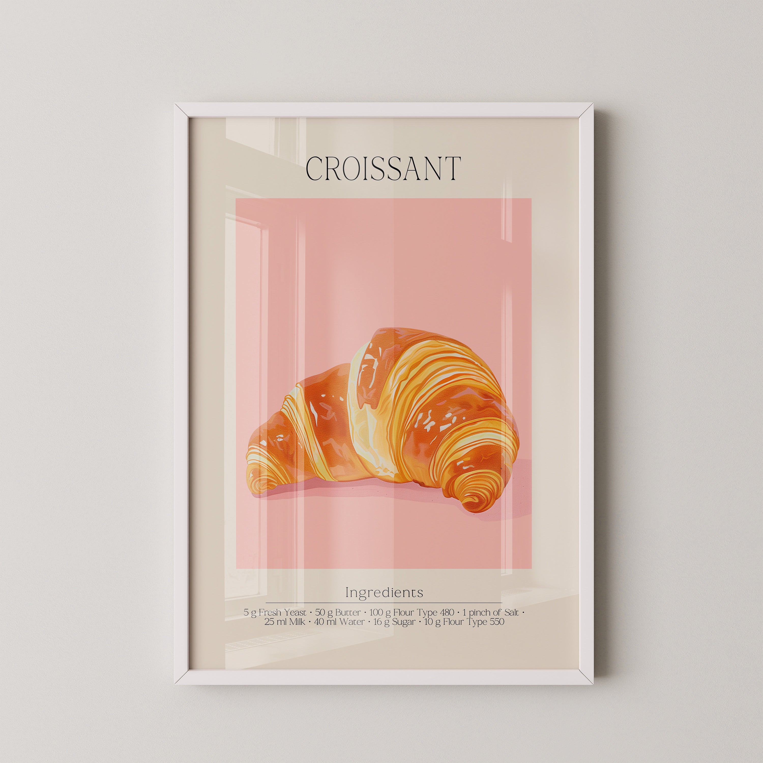 Croissant Pastell Retro