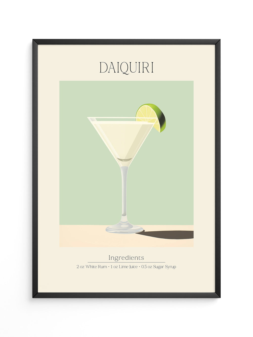 Daiquiri Glas minimalistisch