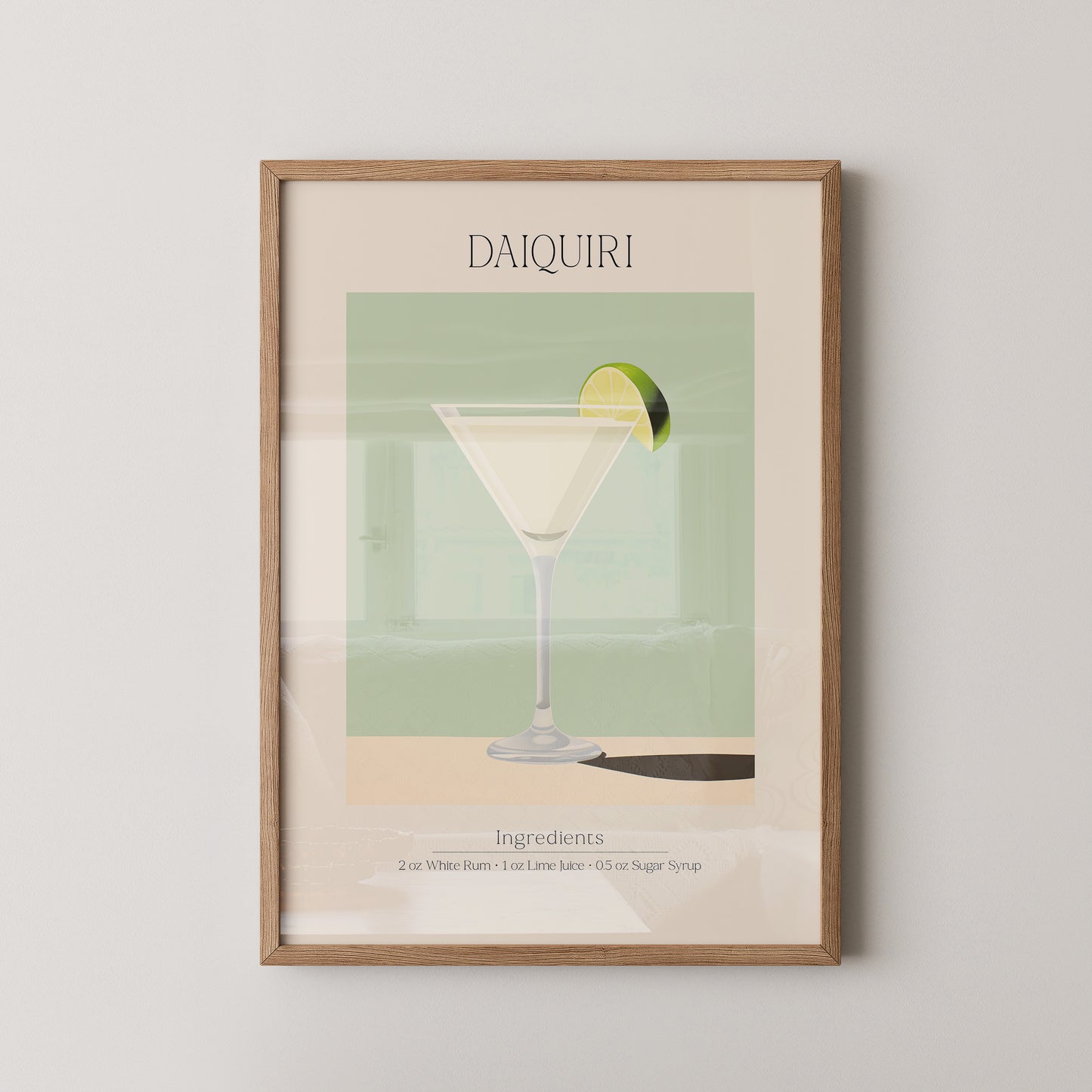 Daiquiri Glas minimalistisch