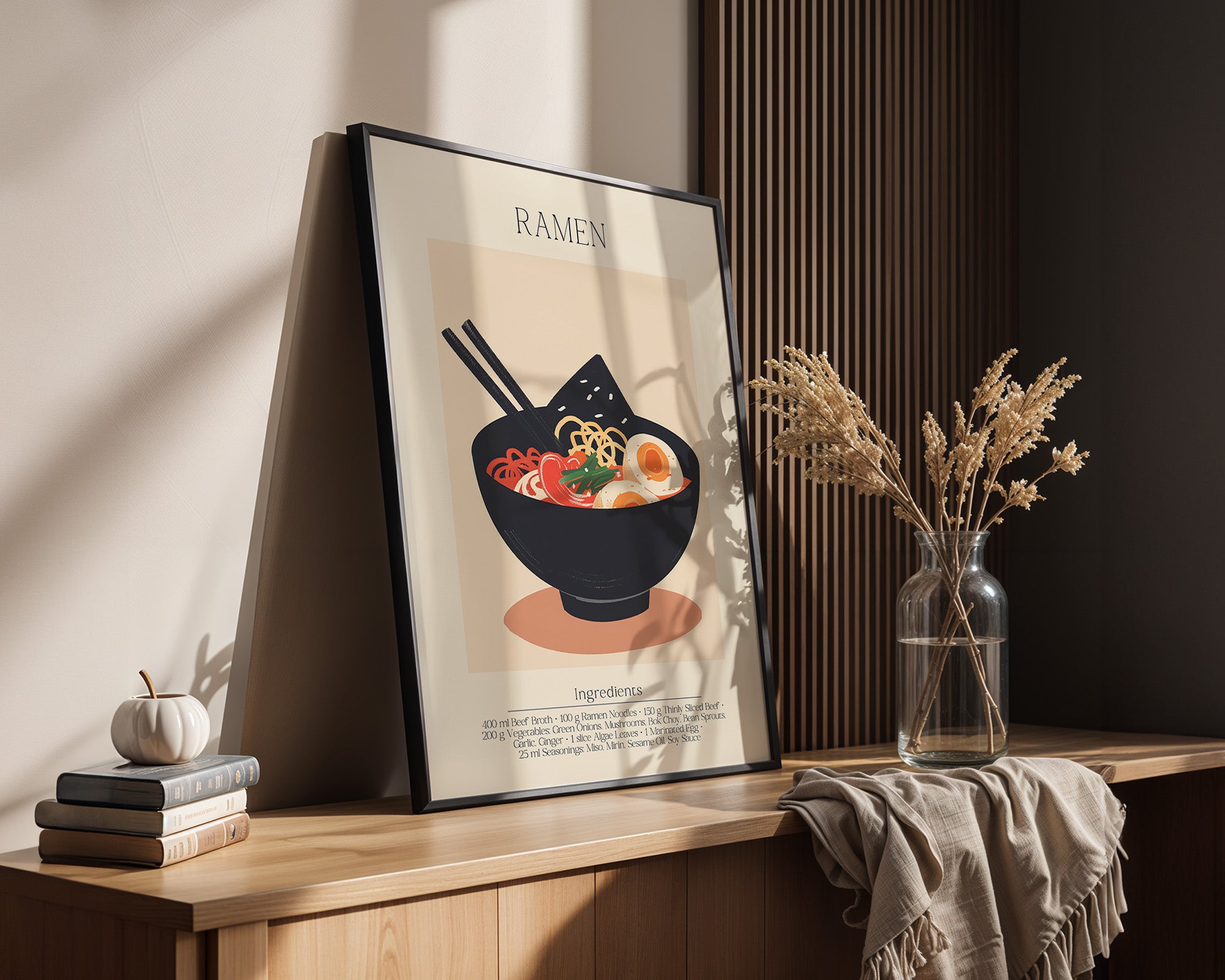 Ramen Schüssel Illustration Retro