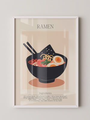 Ramen Schüssel Illustration Retro
