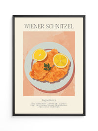 Schnitzel Teller Illustration