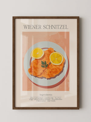 Schnitzel Teller Illustration