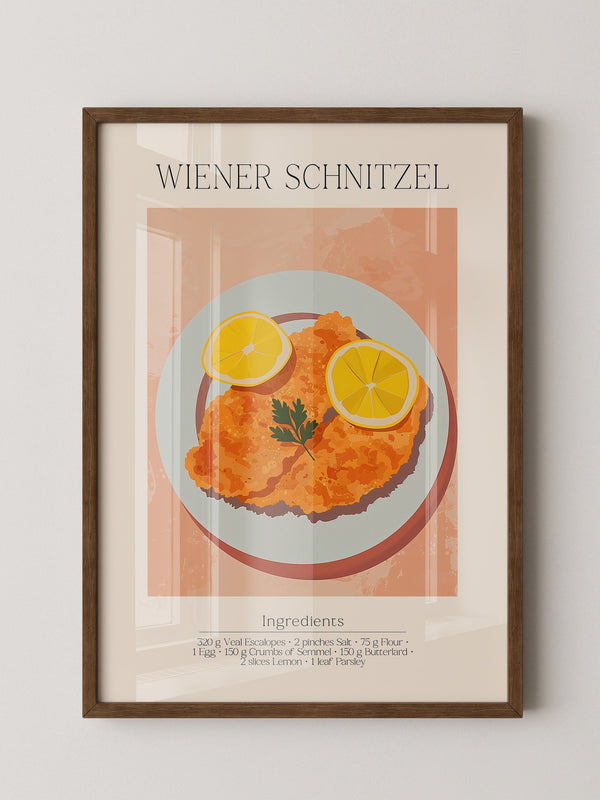 Schnitzel Teller Illustration