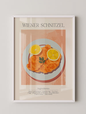 Schnitzel Teller Illustration