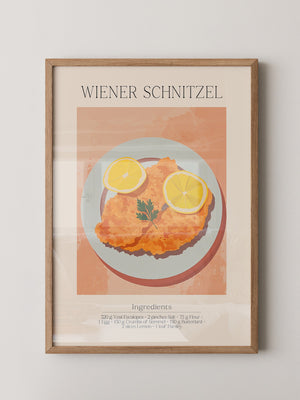 Schnitzel Teller Illustration