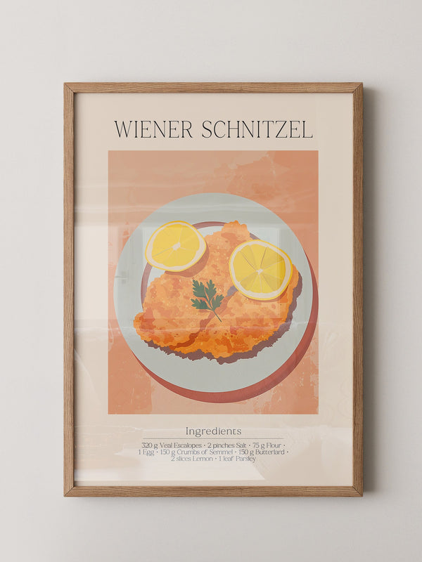 Schnitzel Teller Illustration