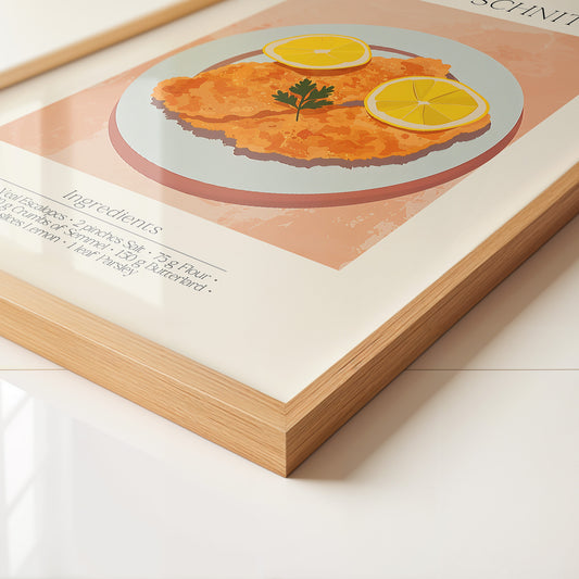 Schnitzel Teller Illustration