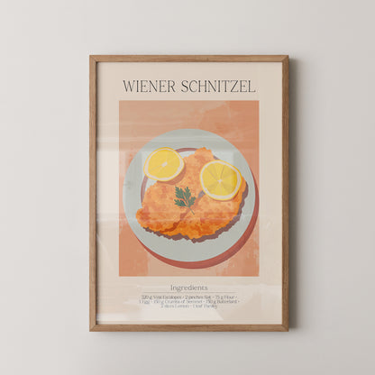 Schnitzel Teller Illustration