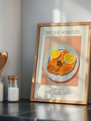Schnitzel Teller Illustration