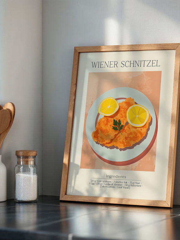Schnitzel Teller Illustration