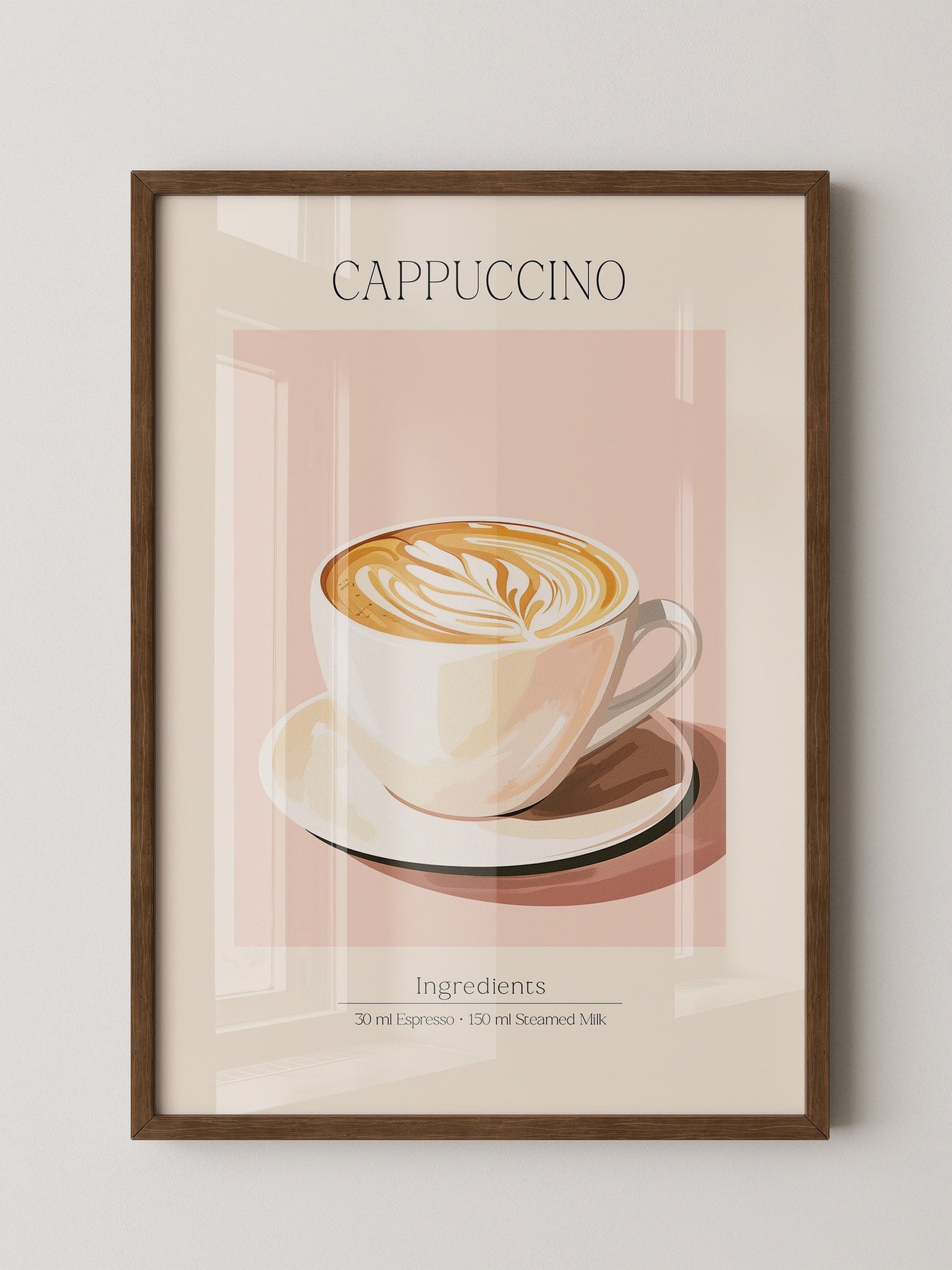 Cappuccino Tasse Retro-Stil