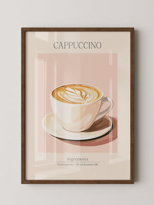 Cappuccino Tasse Retro-Stil