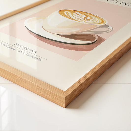 Cappuccino Tasse Retro-Stil
