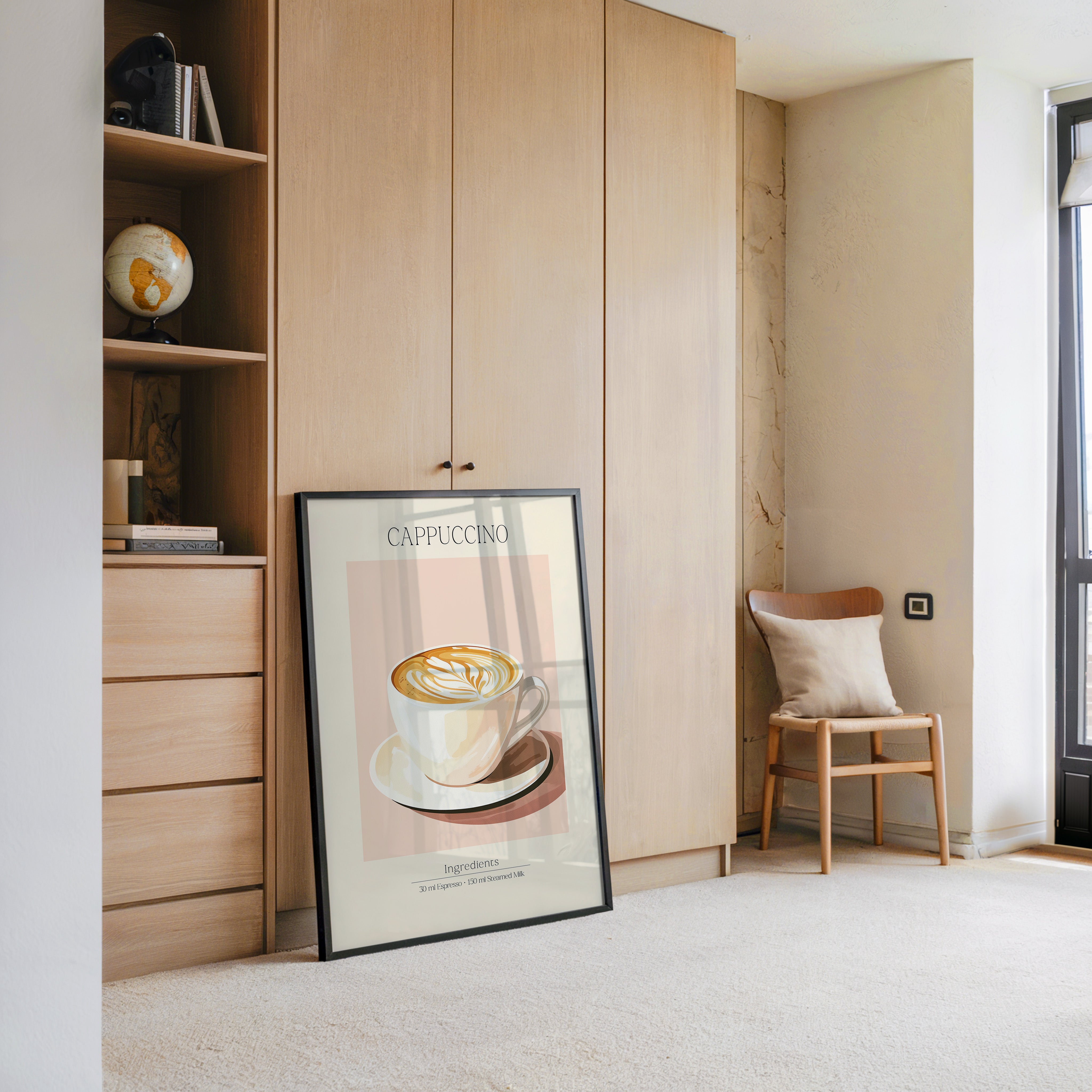 Cappuccino Tasse Retro-Stil