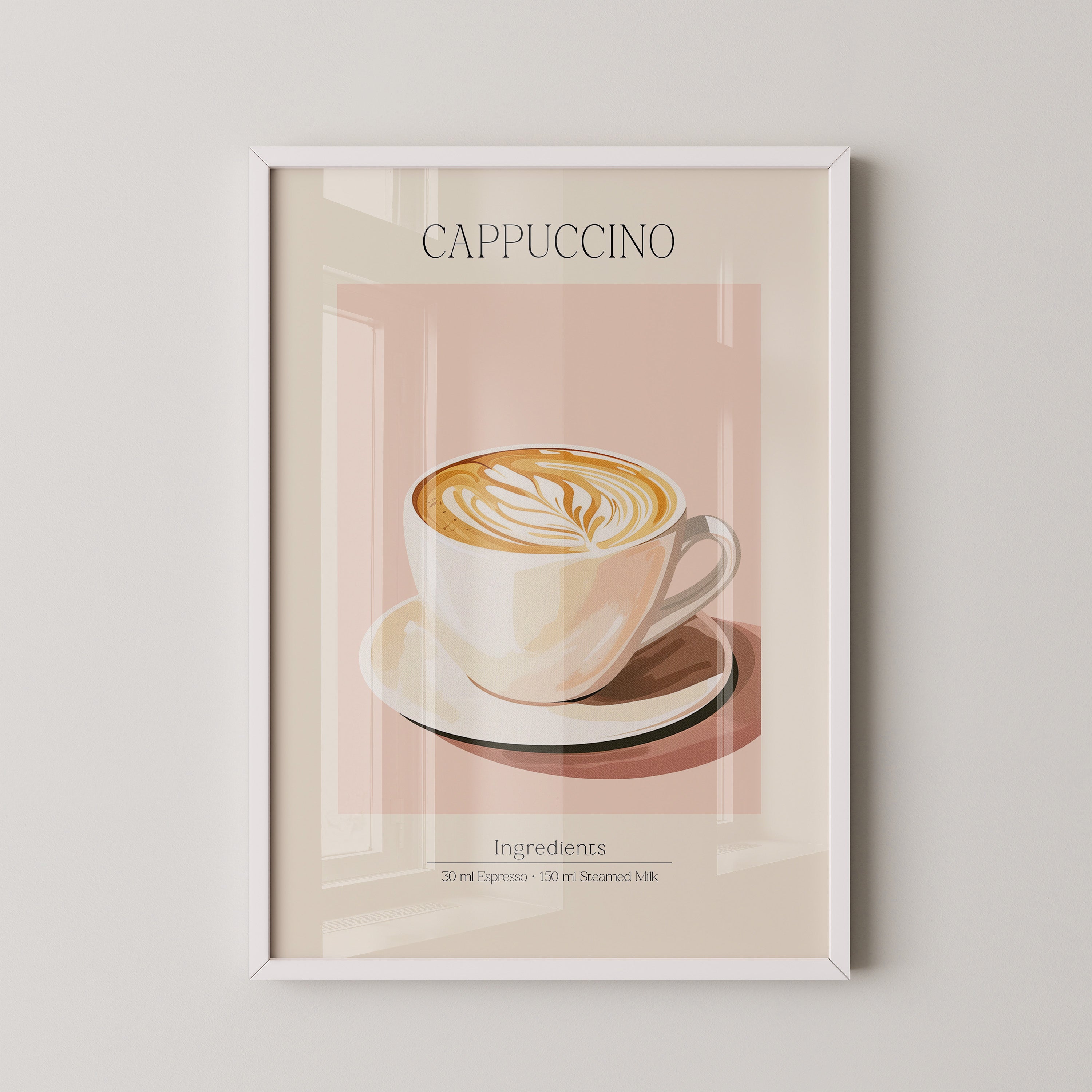 Cappuccino Tasse Retro-Stil