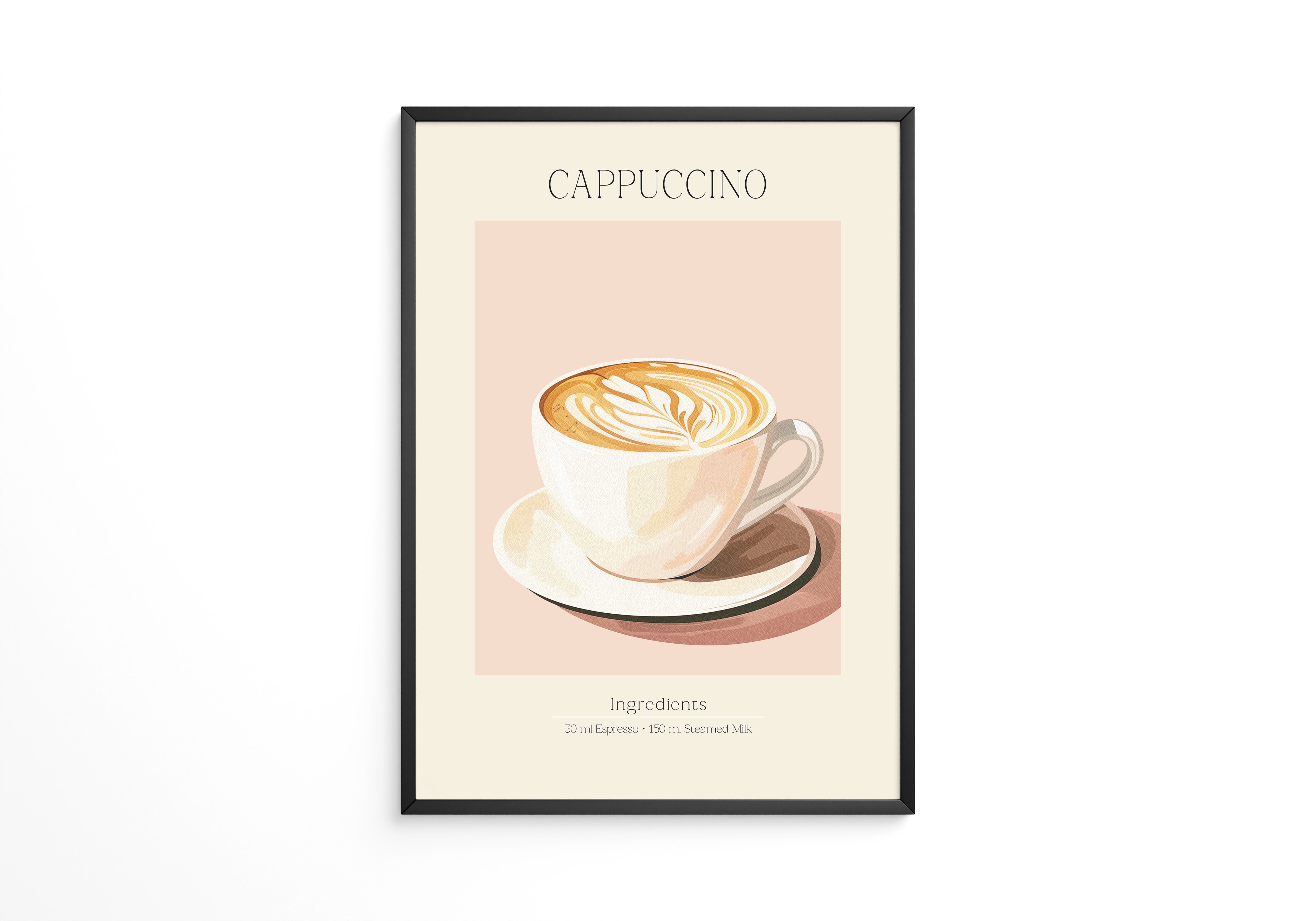 Cappuccino Tasse Retro-Stil