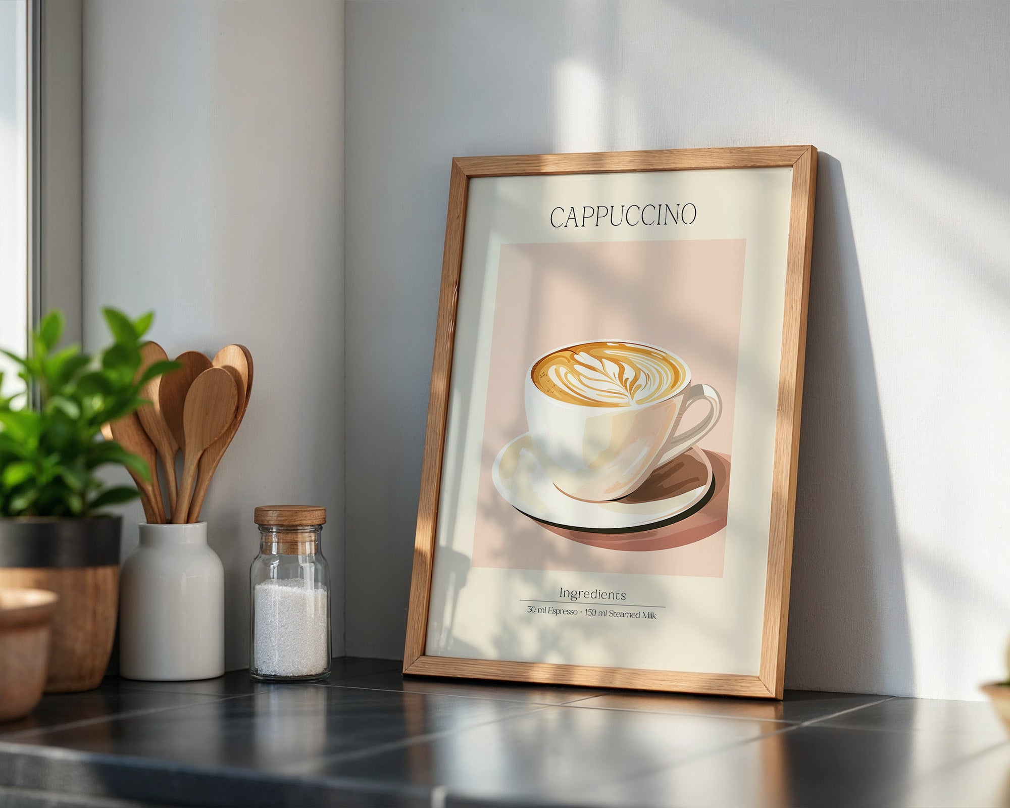 Cappuccino Tasse Retro-Stil