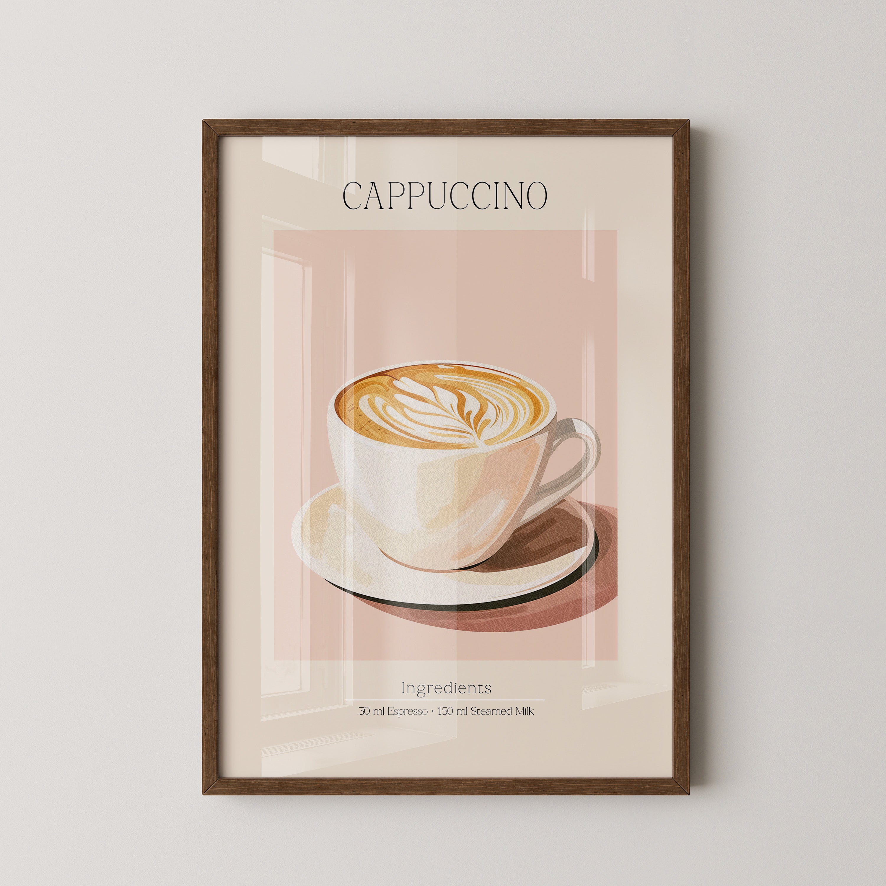 Cappuccino Tasse Retro-Stil