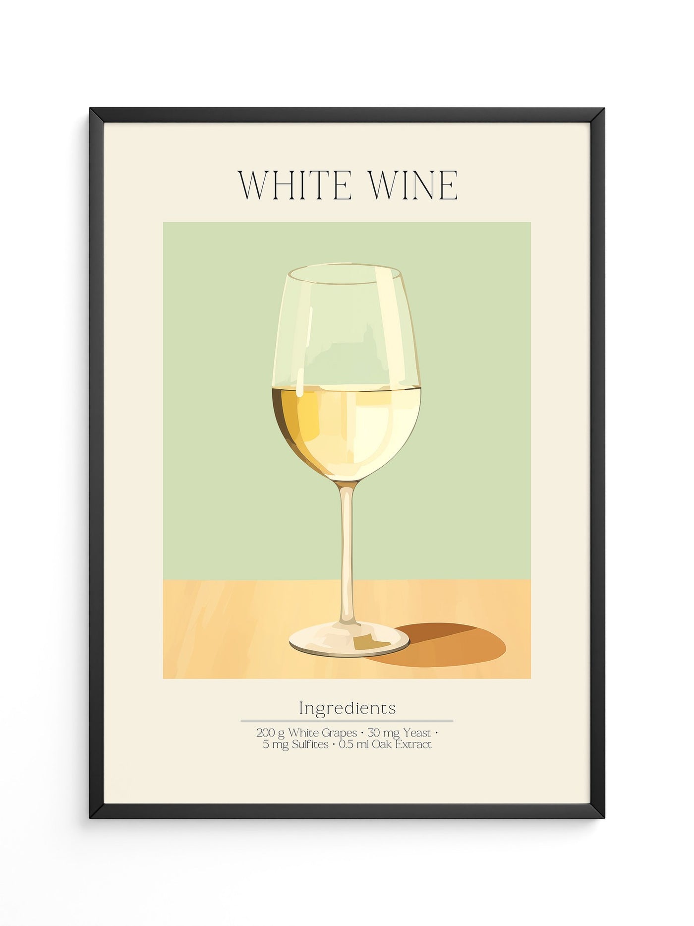 Weinglas Pastellstil