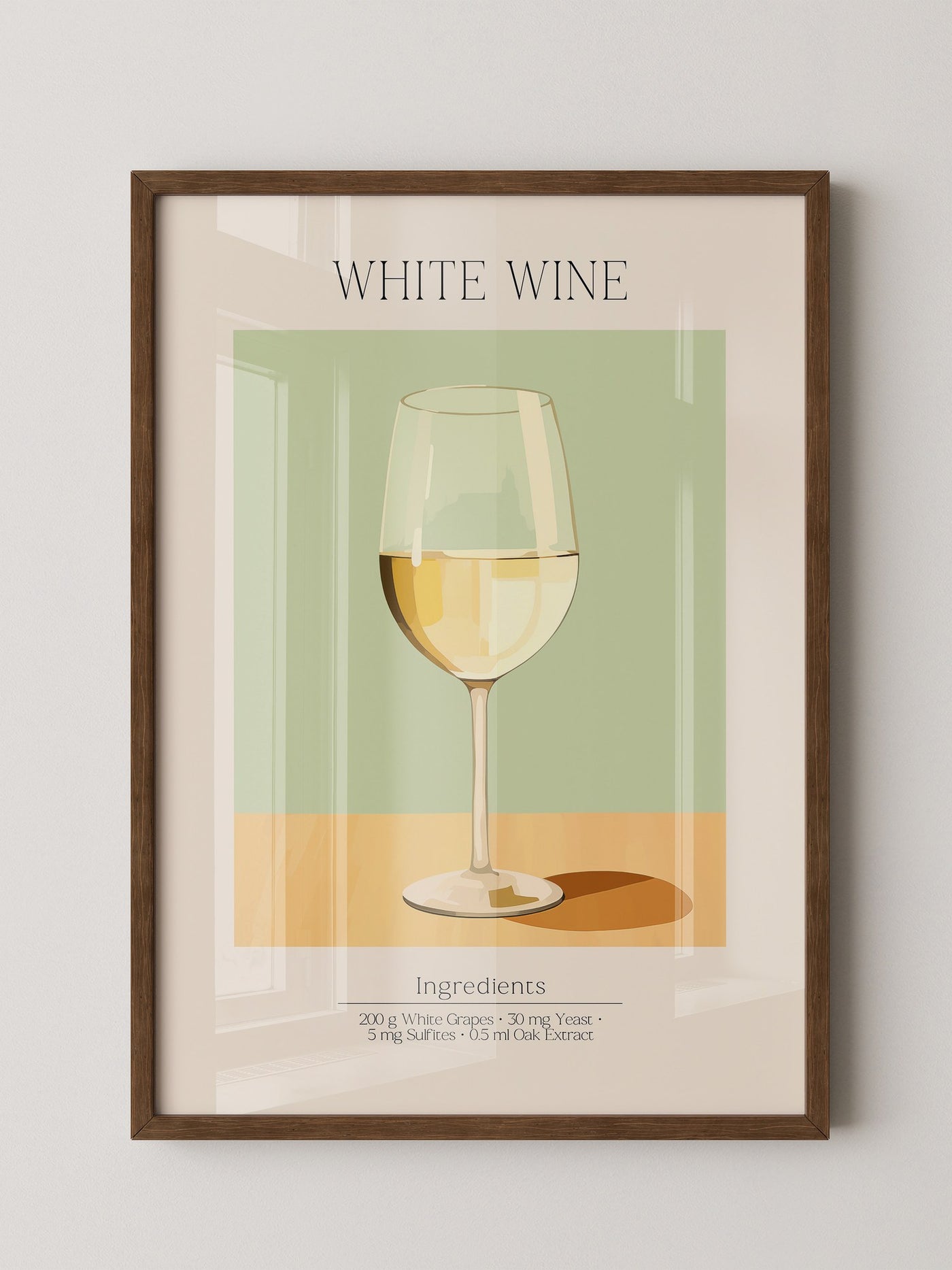 Weinglas Pastellstil