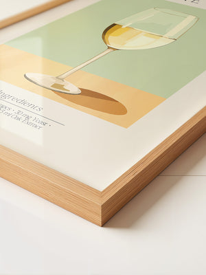 Weinglas Pastellstil