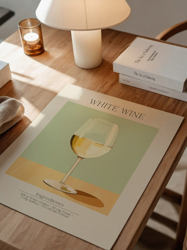 Weinglas Pastellstil