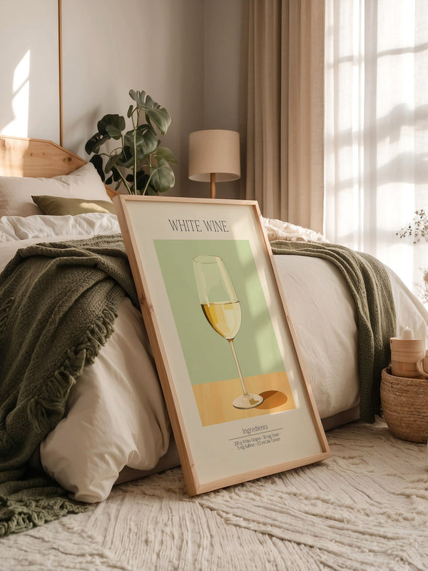 Weinglas Pastellstil