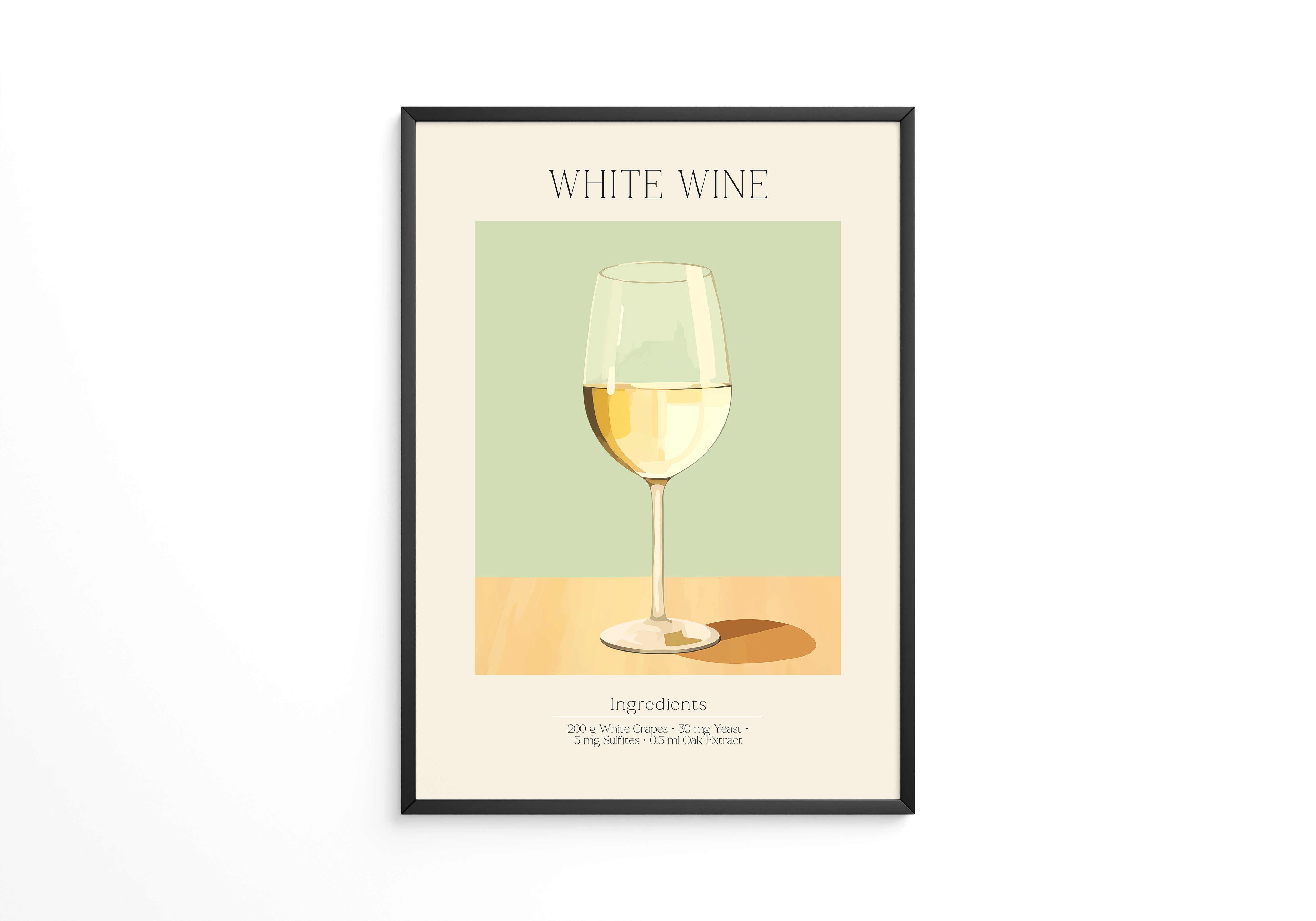 Weinglas Pastellstil