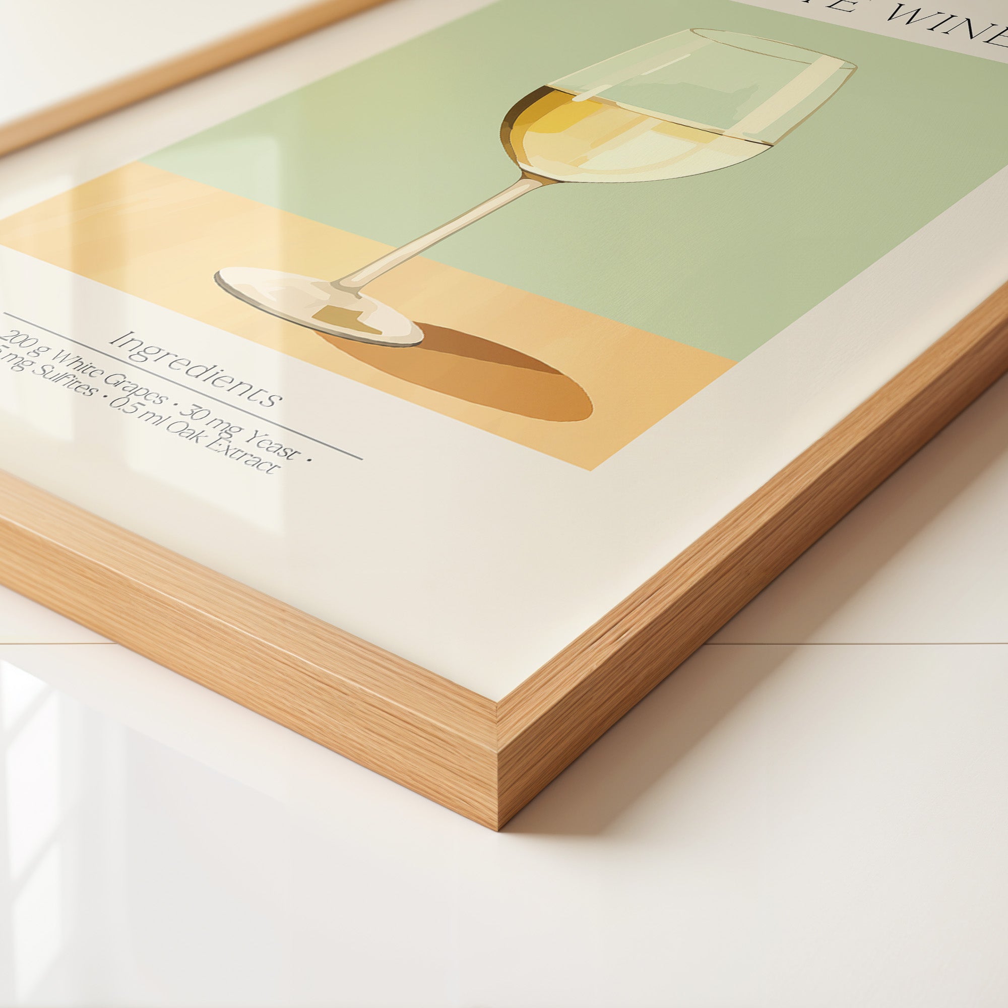 Weinglas Pastellstil