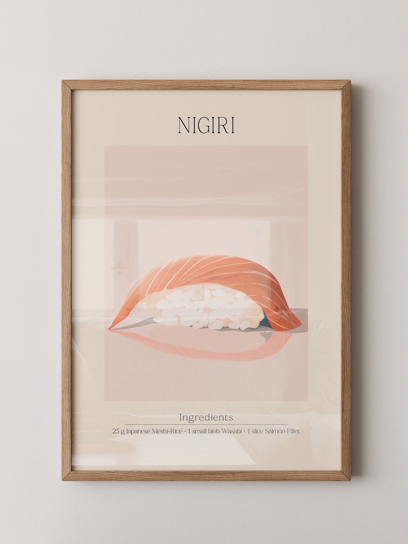Nigiri Sushi minimalistisch
