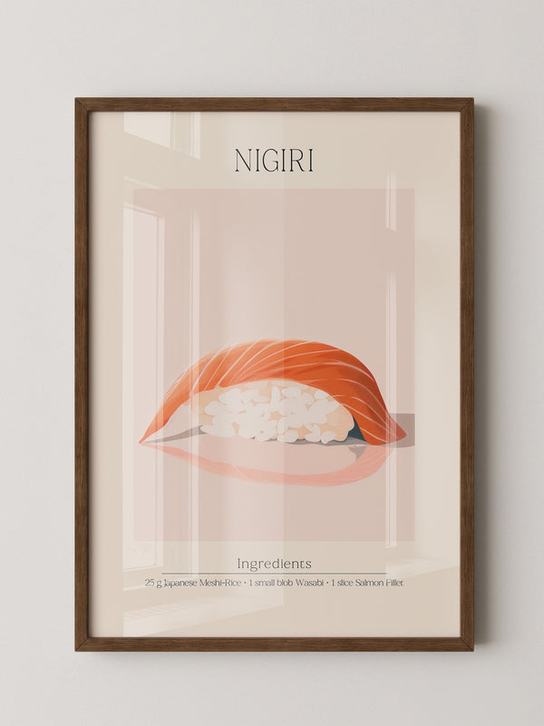 Nigiri Sushi minimalistisch