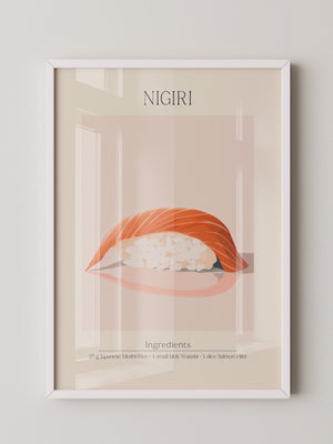 Nigiri Sushi minimalistisch
