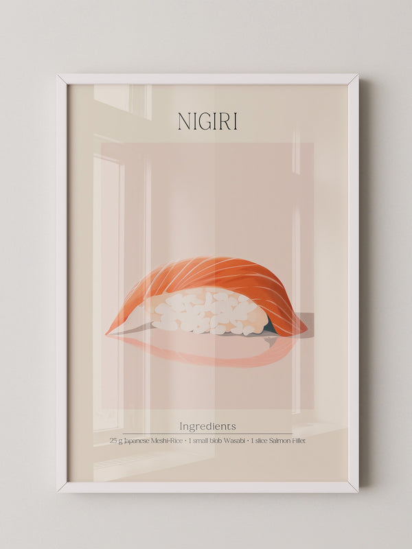 Nigiri Sushi minimalistisch