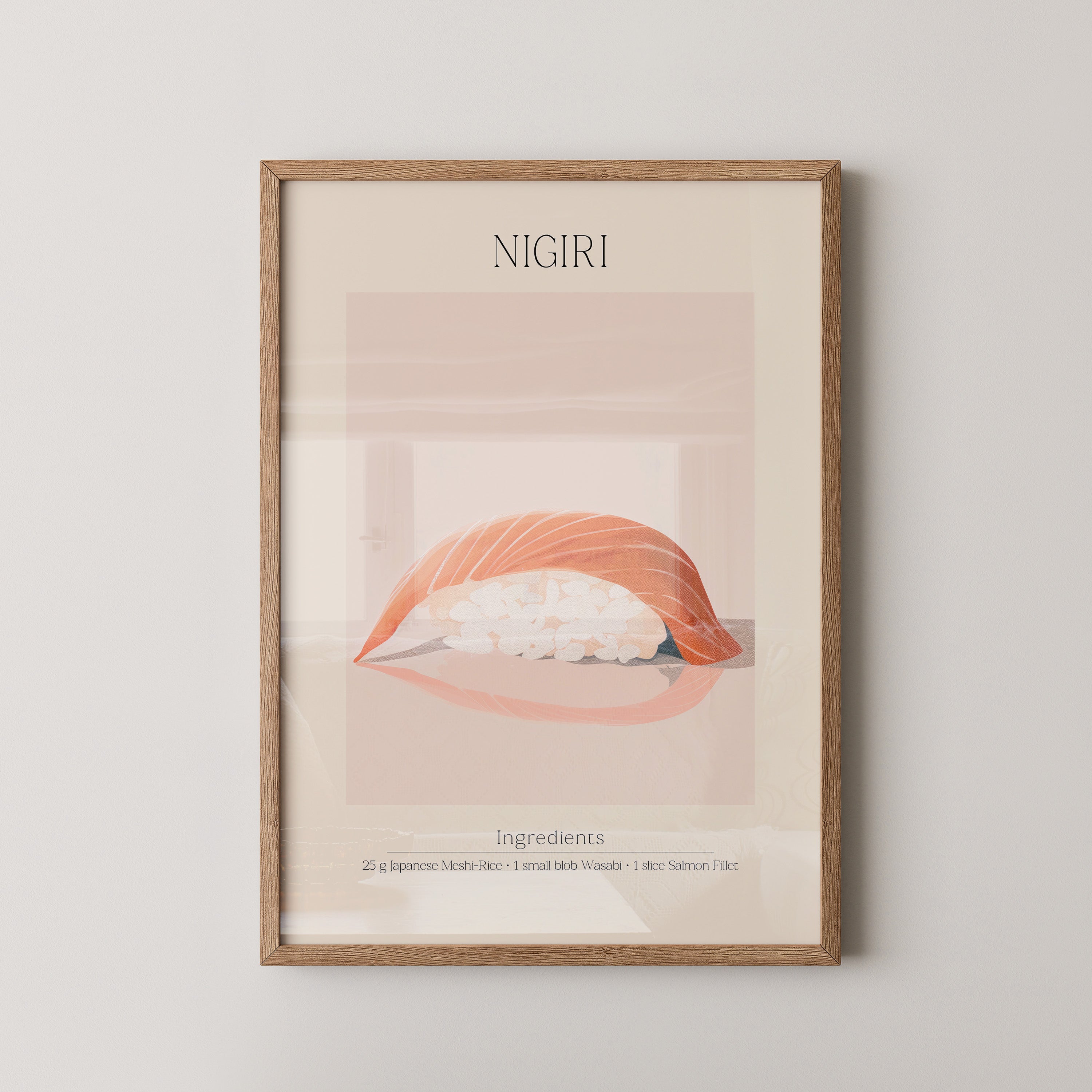 Nigiri Sushi minimalistisch