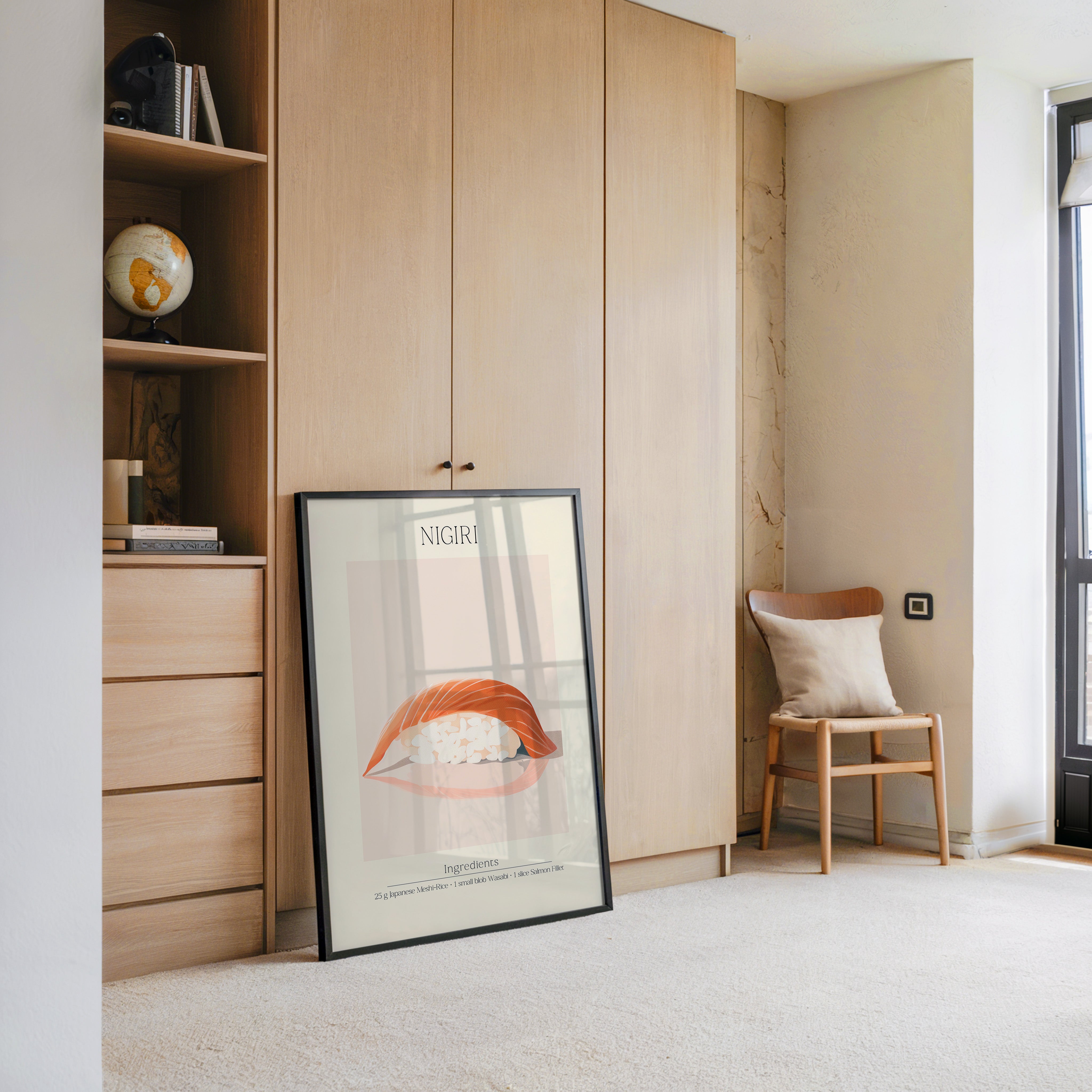 Nigiri Sushi minimalistisch