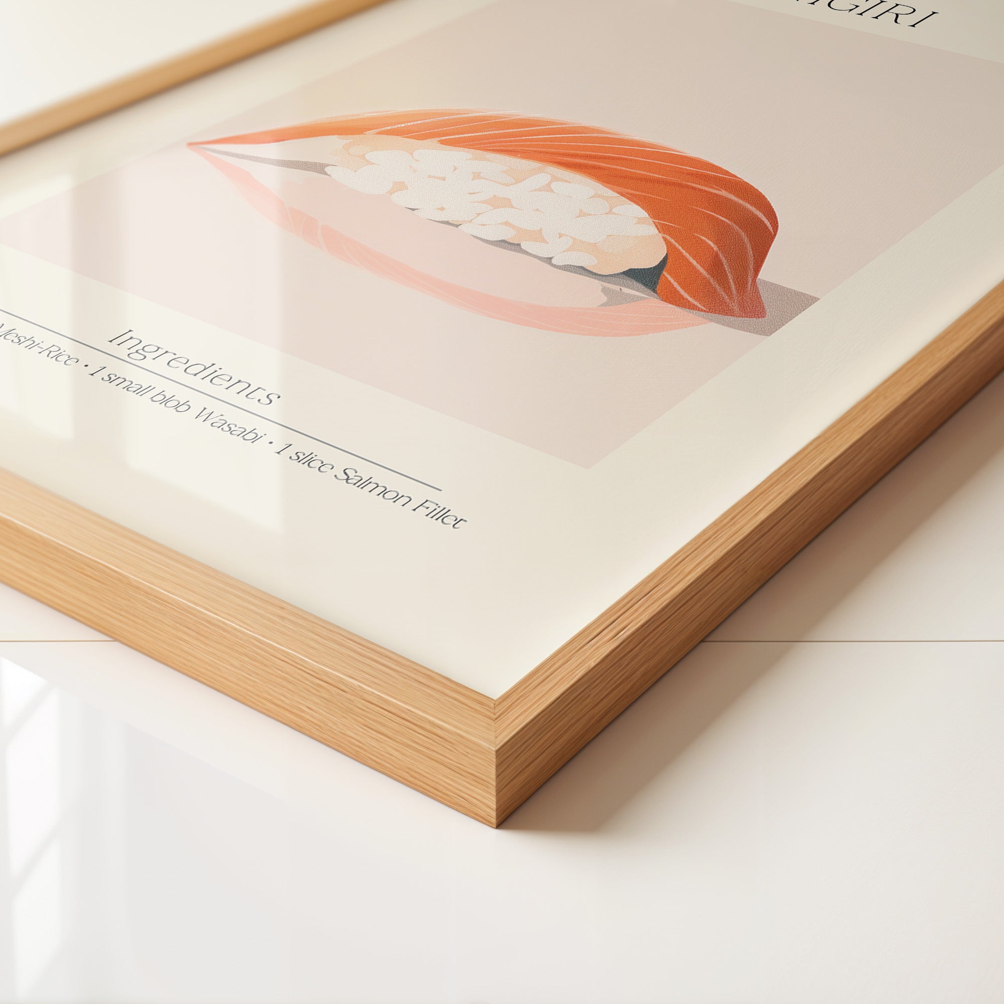 Nigiri Sushi minimalistisch