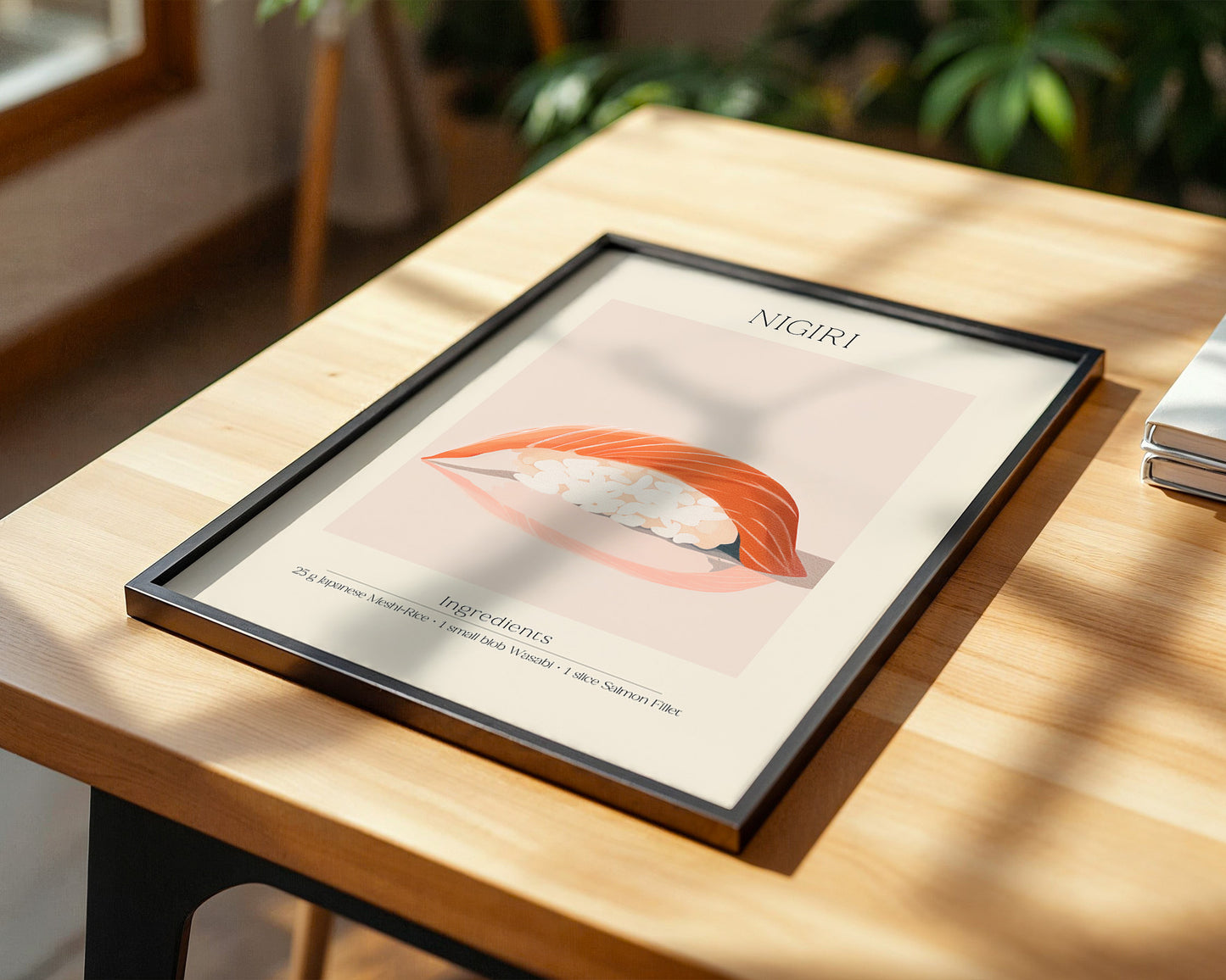 Nigiri Sushi minimalistisch
