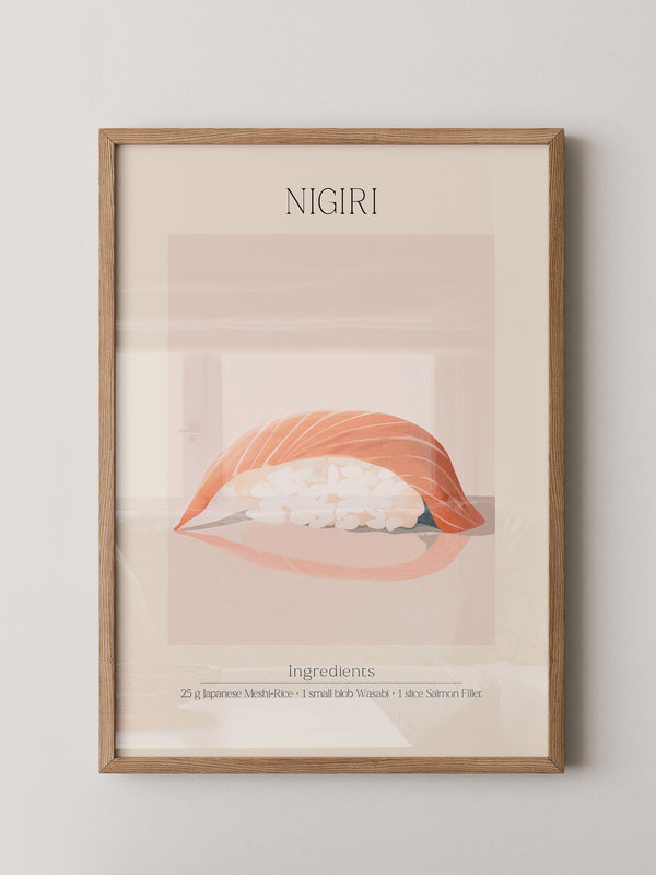 Nigiri Sushi minimalistisch