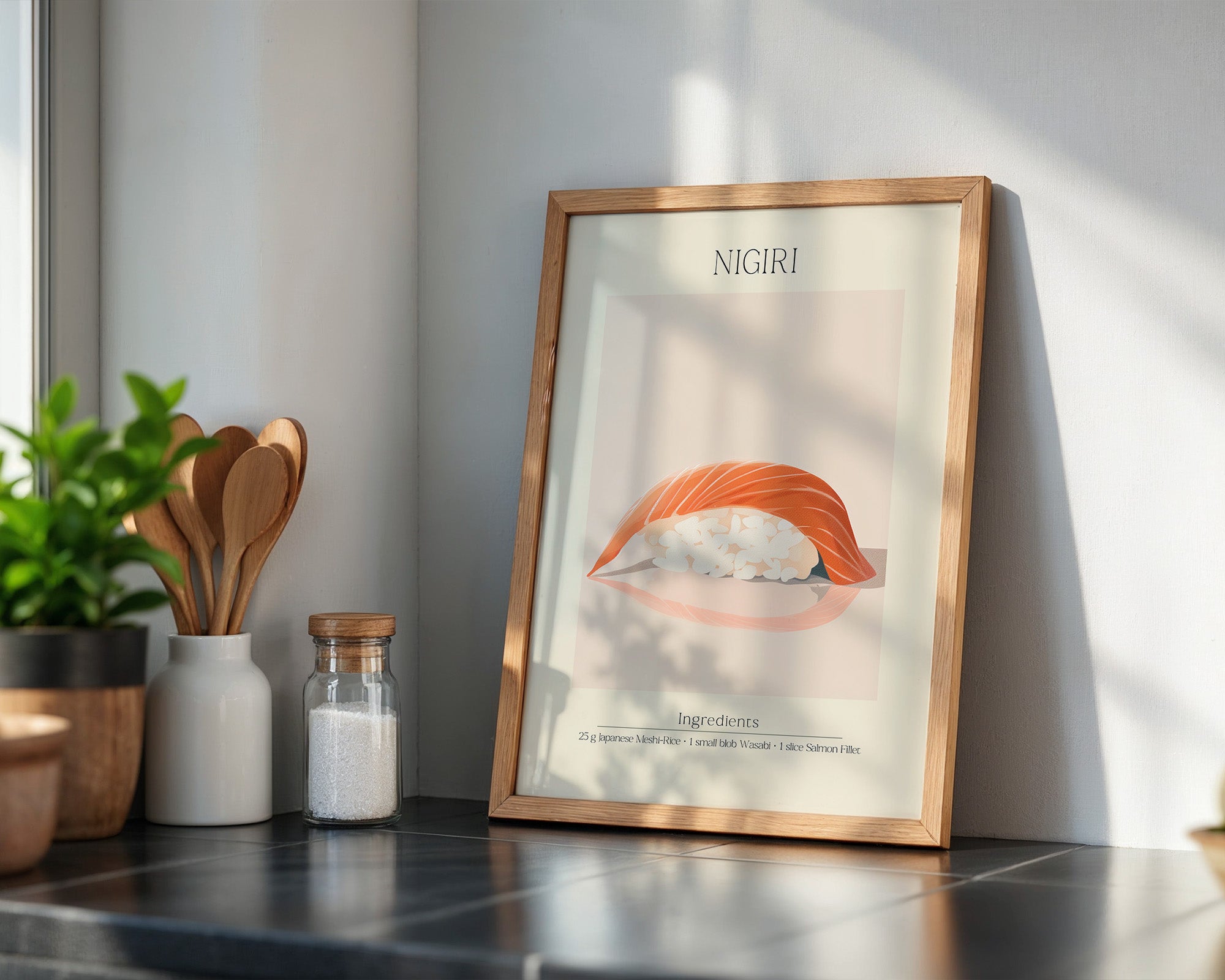 Nigiri Sushi minimalistisch