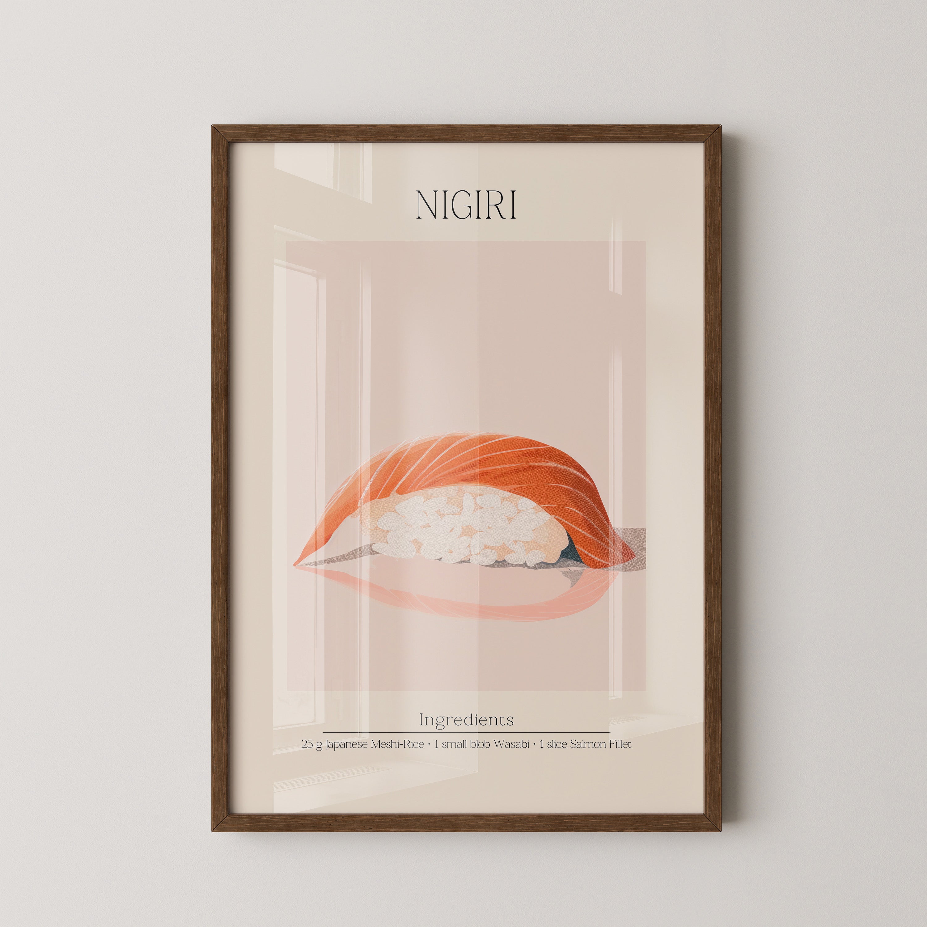 Nigiri Sushi minimalistisch